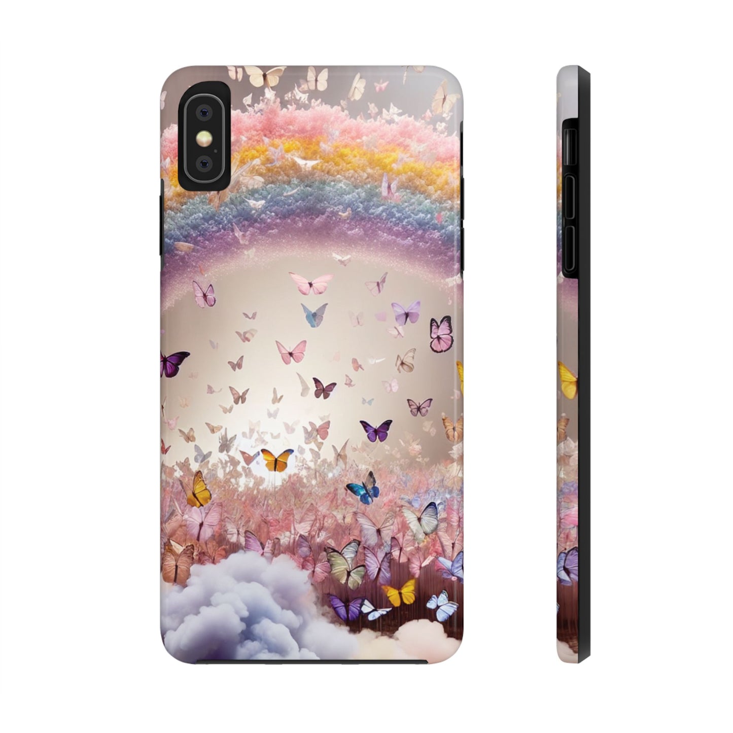 Spring Butterfly & Rainbow Phone Cover – Stylish, Strong & Gift-Ready
