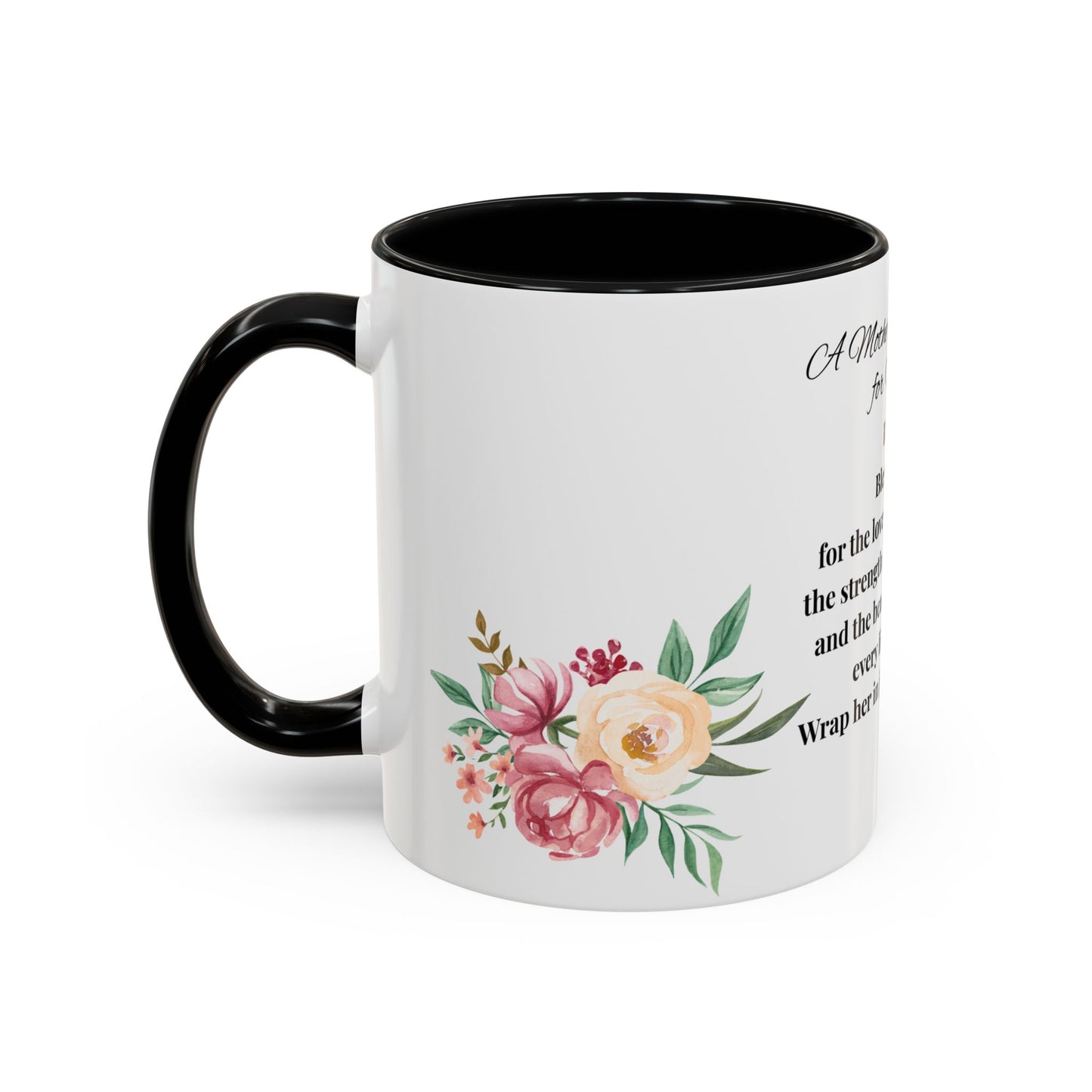 Sister Prayer Mother's Day Coffee Mug - Perfect Mother's Day Gift, Floral design