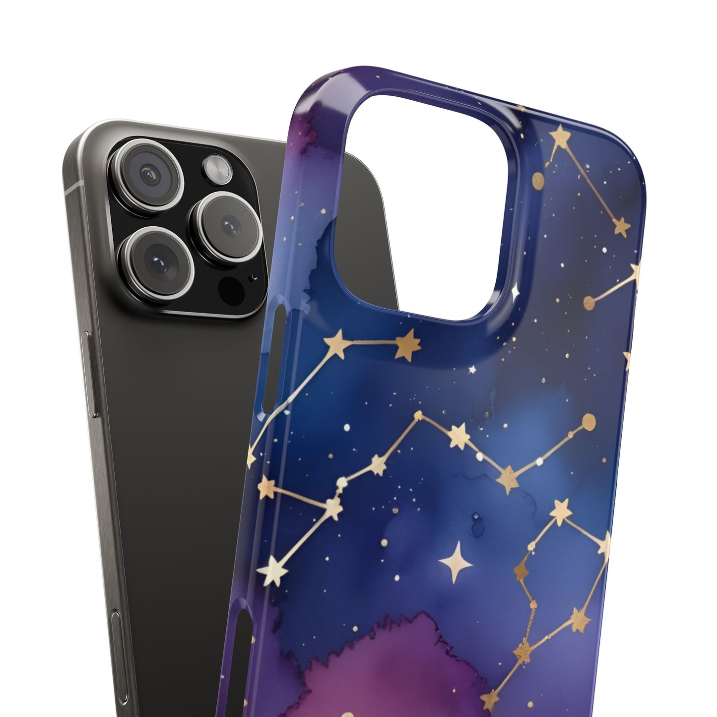 Galaxy Slim Phone Case - Cosmic Constellation Design for Stargazers and Astrology Lovers