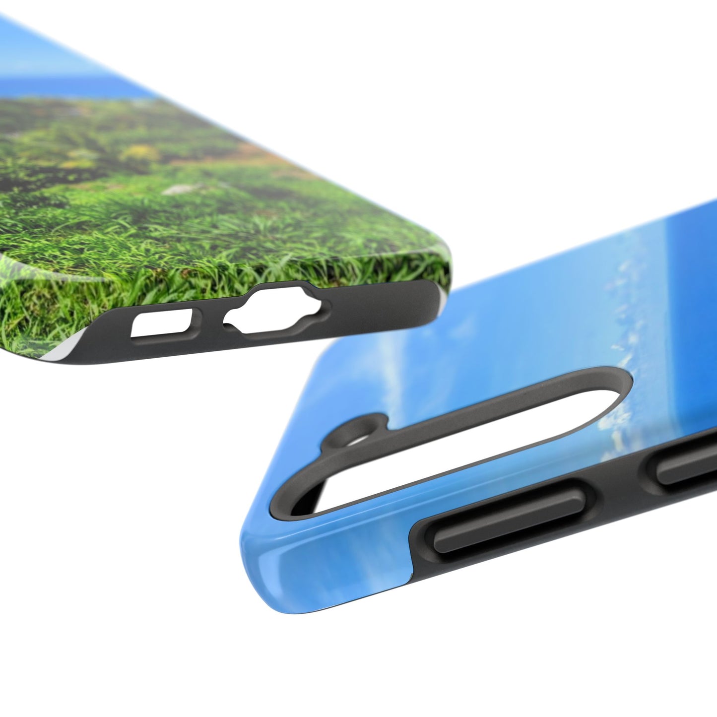 iPhone and Samsung phone Cases - Tropical Ocean View, Durable Cover for Beach Lovers