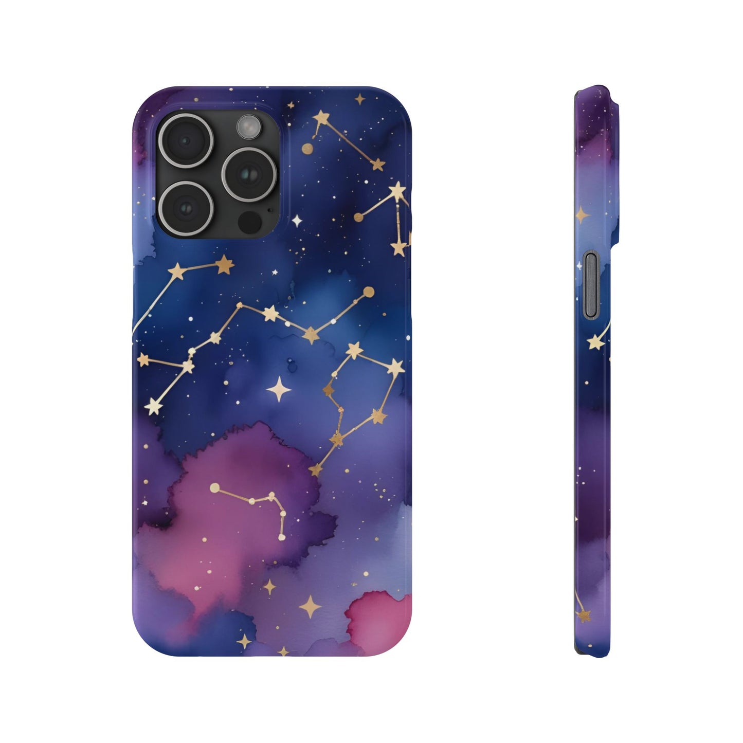 Galaxy Slim Phone Case - Cosmic Constellation Design for Stargazers and Astrology Lovers