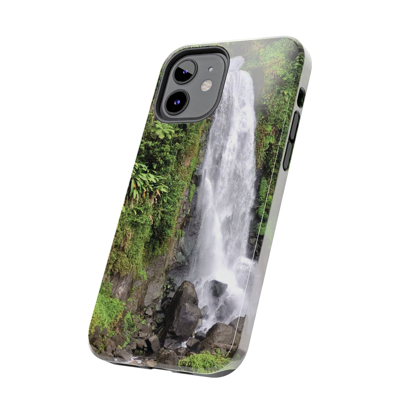 Nature Island Trafalgar Waterfall inspired Tough IPhone and Samsung phone Cases - Durable Protection for Outdoor Adventure