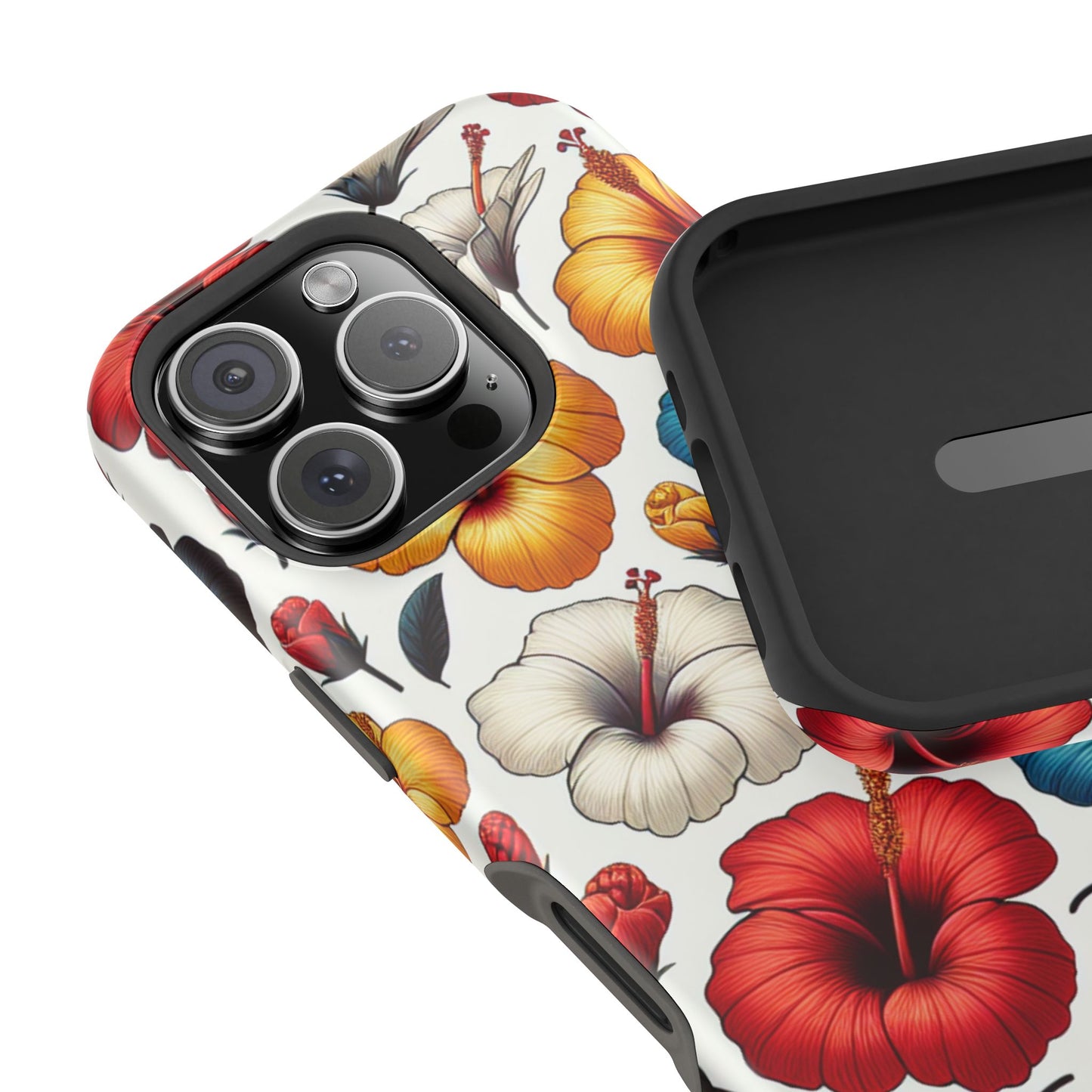 Hibiscus Bloom Impact-Resistant Phone Case – Bold Floral Protection