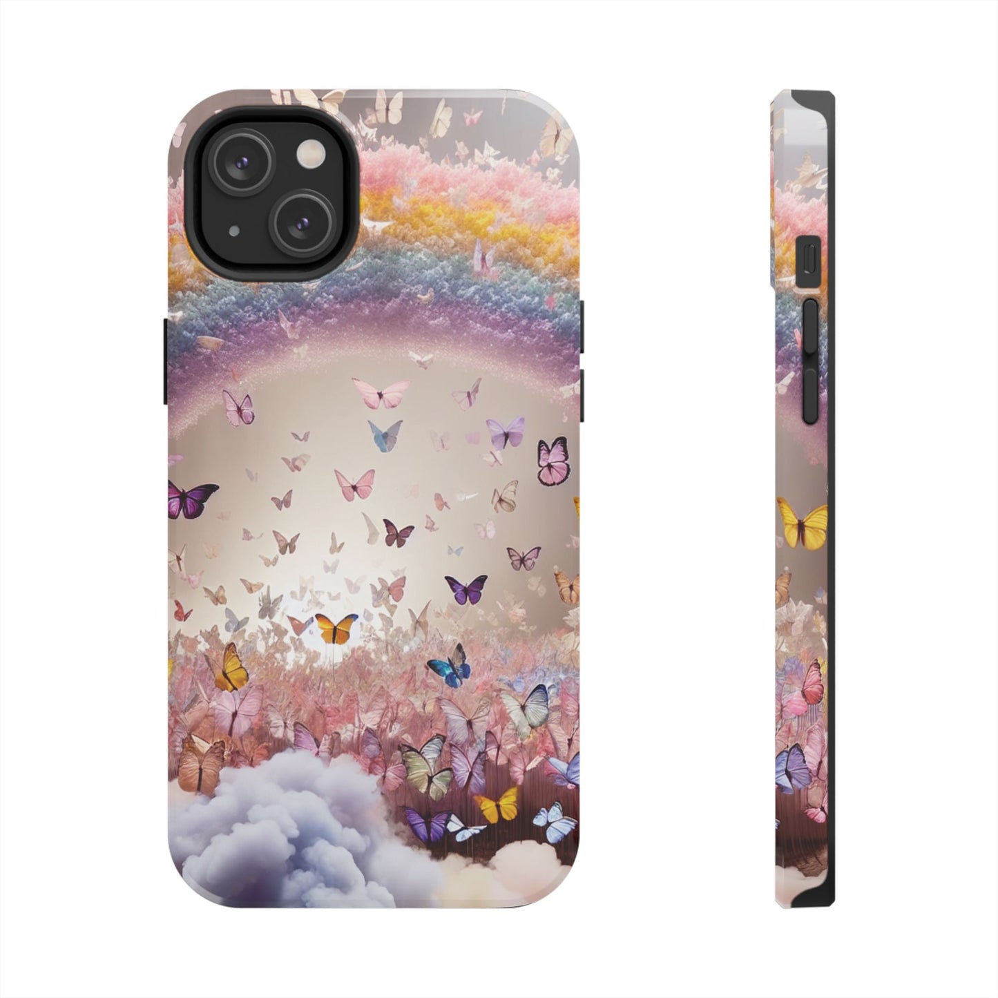 Spring Butterfly & Rainbow Phone Cover – Stylish, Strong & Gift-Ready