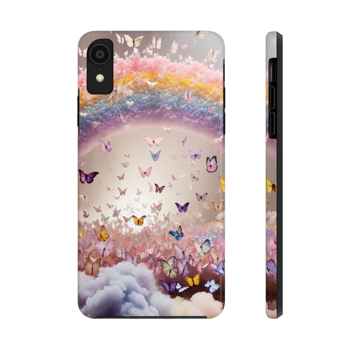 Spring Butterfly & Rainbow Phone Cover – Stylish, Strong & Gift-Ready