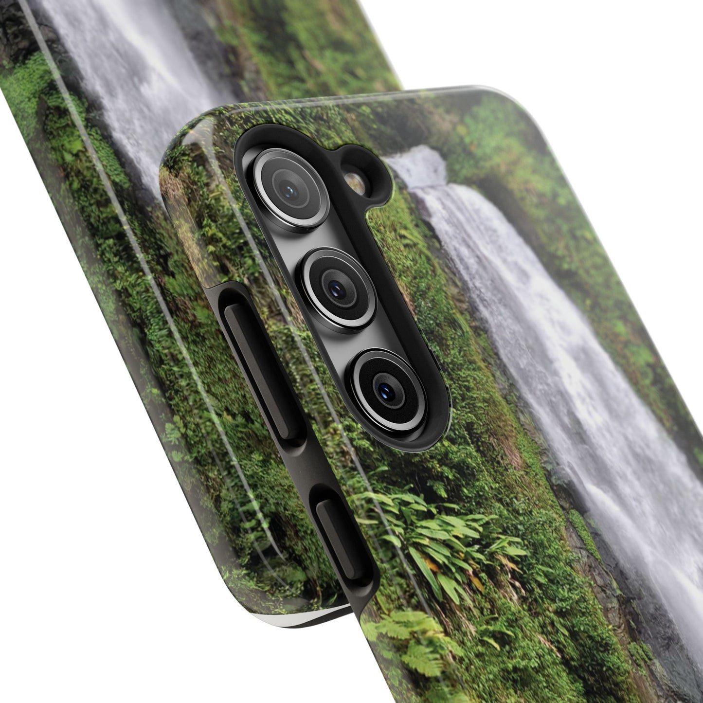 Nature Island Trafalgar Waterfall inspired Tough IPhone and Samsung phone Cases - Durable Protection for Outdoor Adventure
