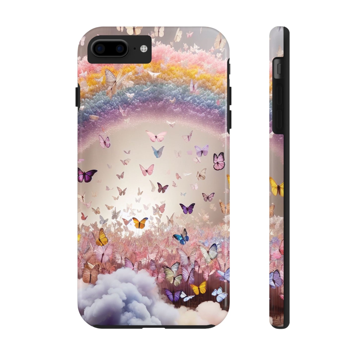 Spring Butterfly & Rainbow Phone Cover – Stylish, Strong & Gift-Ready