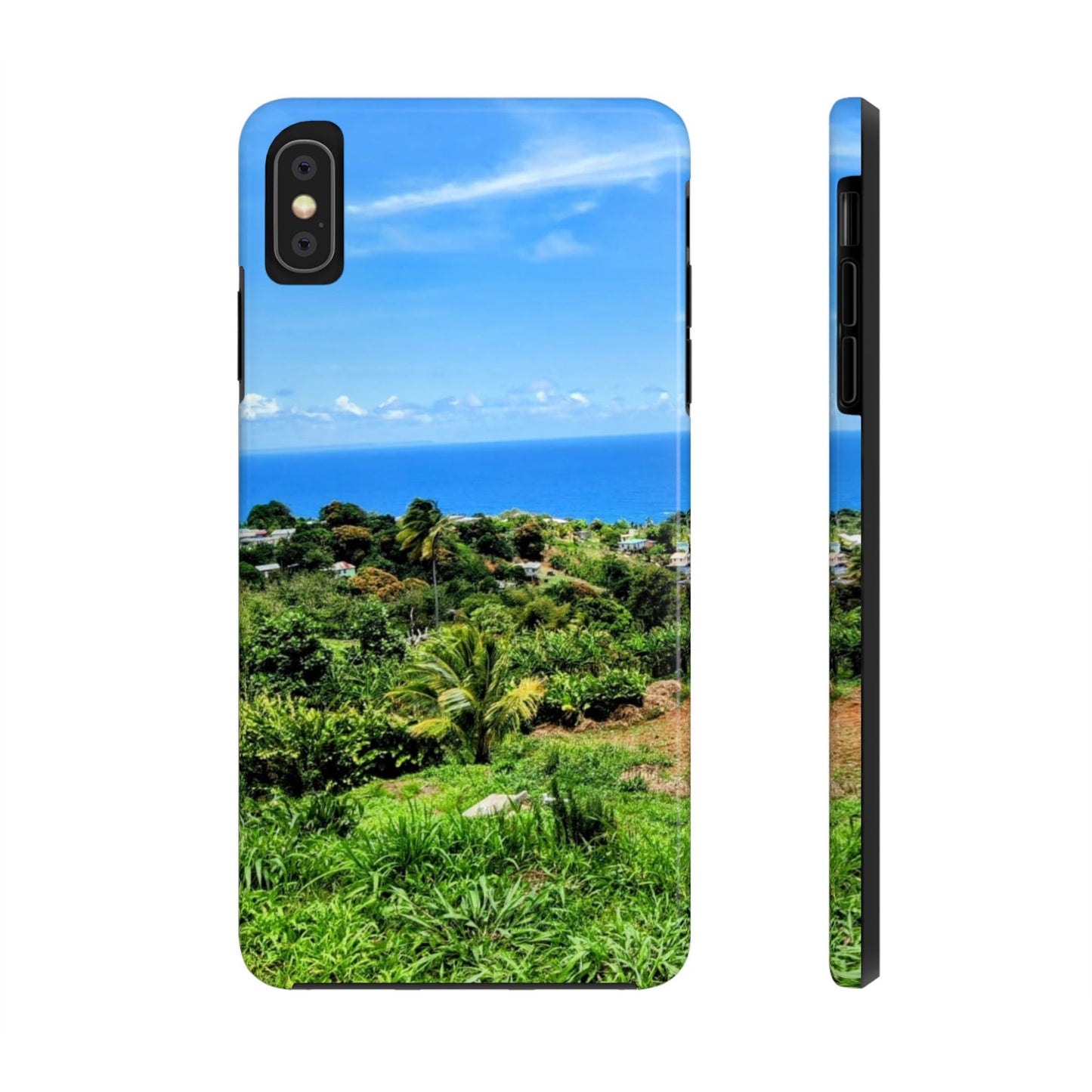 iPhone and Samsung phone Cases - Tropical Ocean View, Durable Cover for Beach Lovers