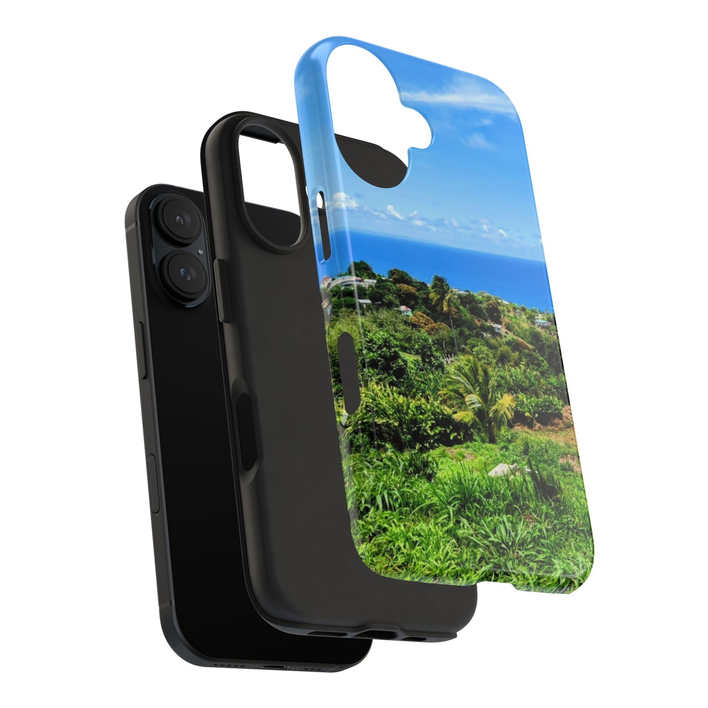 iPhone and Samsung phone Cases - Tropical Ocean View, Durable Cover for Beach Lovers