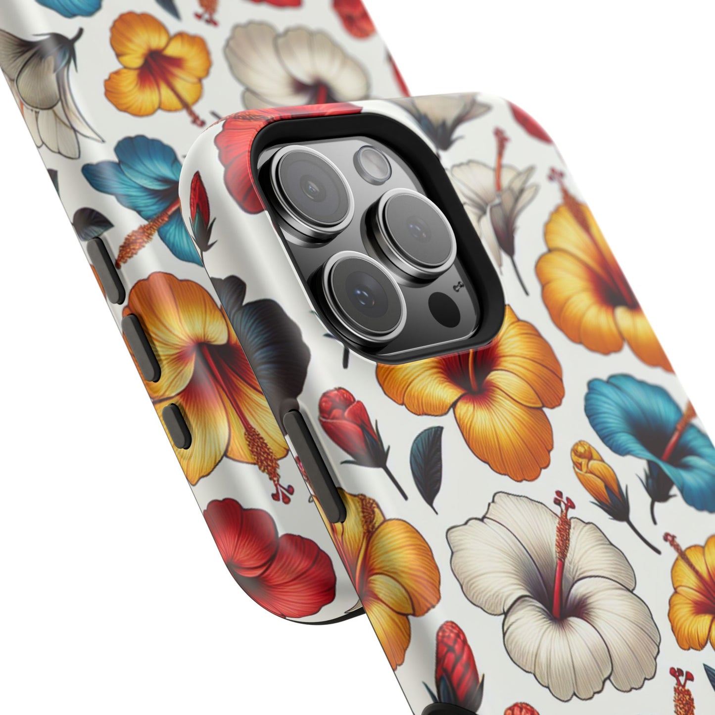 Hibiscus Bloom Impact-Resistant Phone Case – Bold Floral Protection