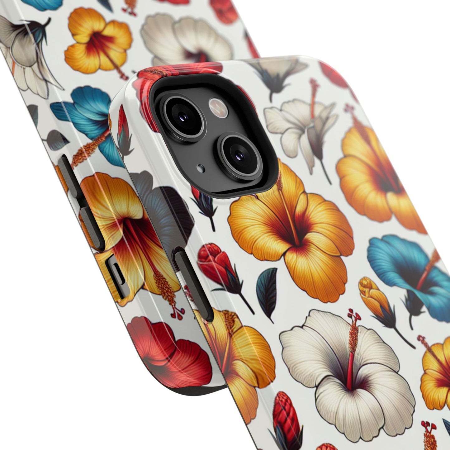 Hibiscus Bloom Impact-Resistant Phone Case – Bold Floral Protection