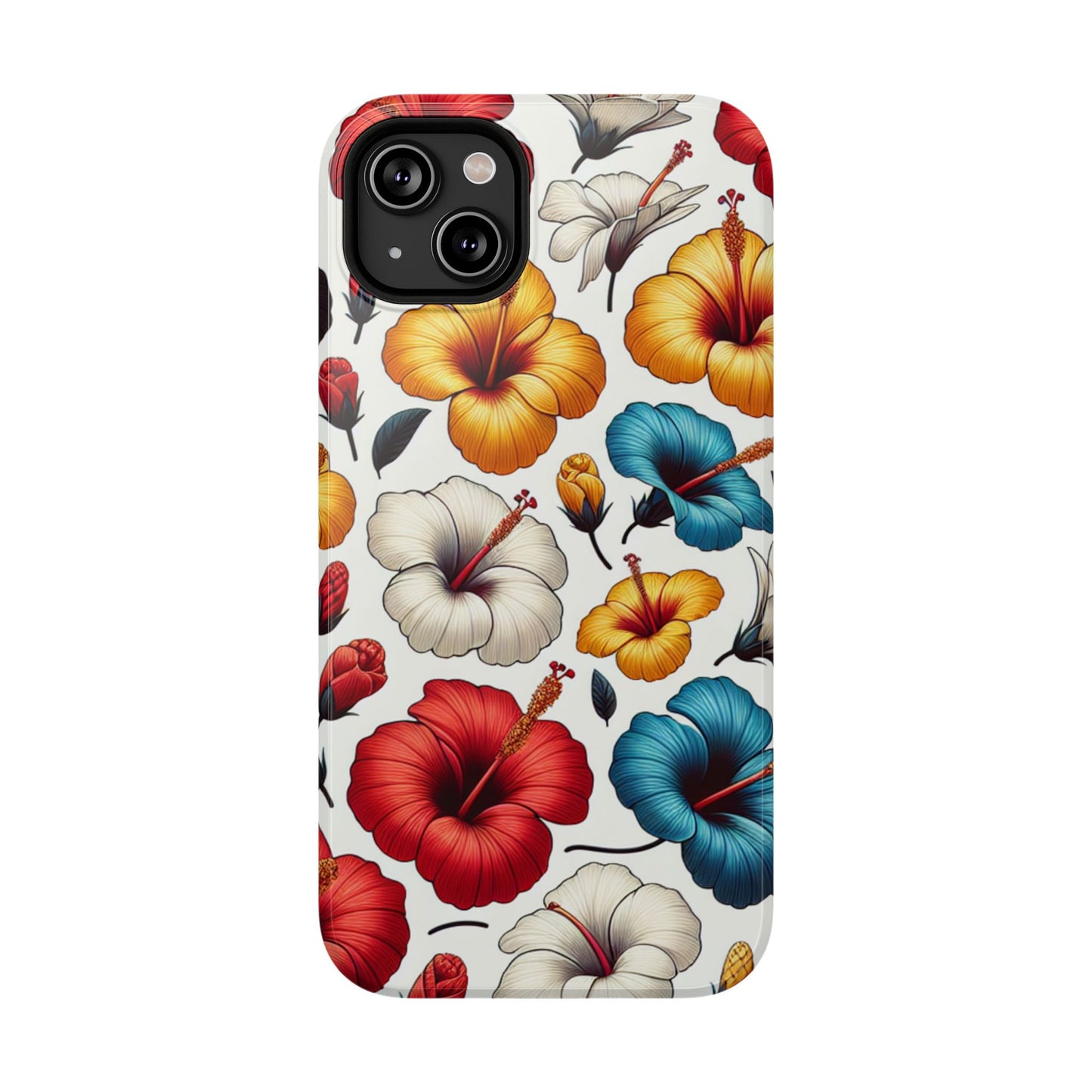 Hibiscus Bloom Impact-Resistant Phone Case – Bold Floral Protection