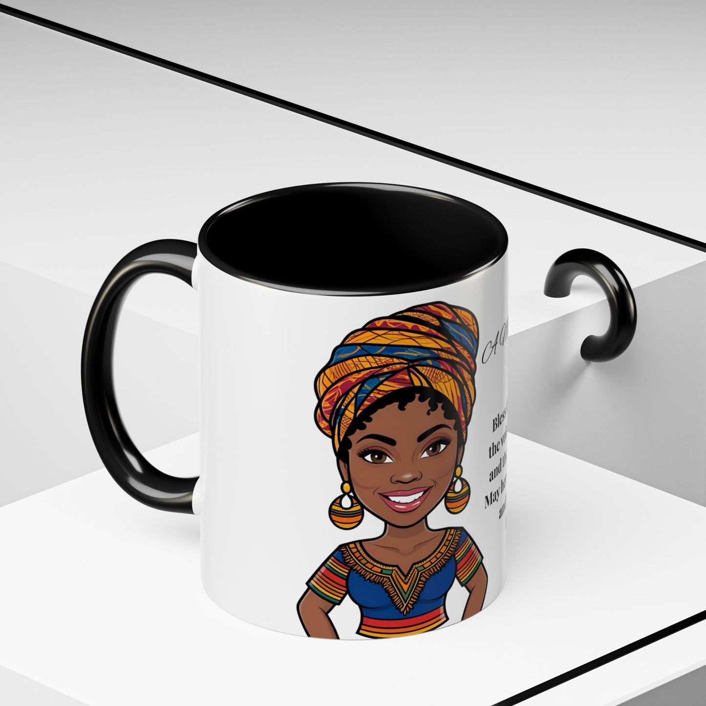 Mom Mother's Day Prayer Mug- African/American/Caribbean Mother's Day Prayer Coffee Mug, Inspirational