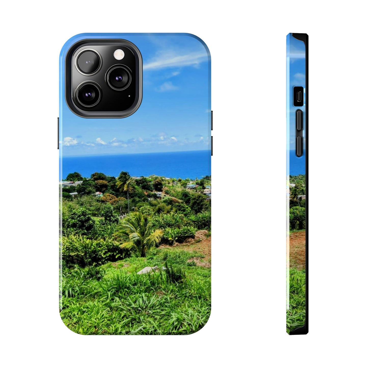 iPhone and Samsung phone Cases - Tropical Ocean View, Durable Cover for Beach Lovers