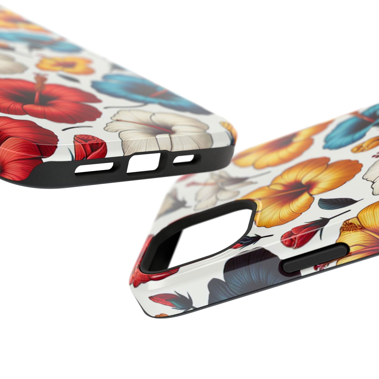 Hibiscus Bloom Impact-Resistant Phone Case – Bold Floral Protection