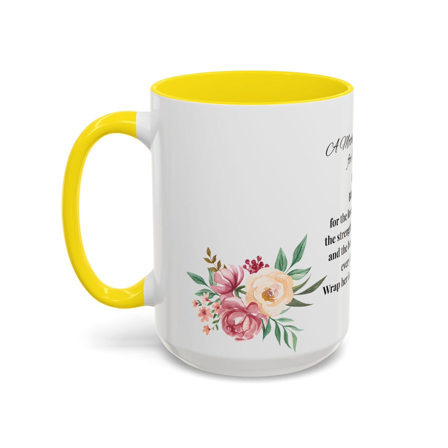 Sister Prayer Mother's Day Coffee Mug - Perfect Mother's Day Gift, Floral design