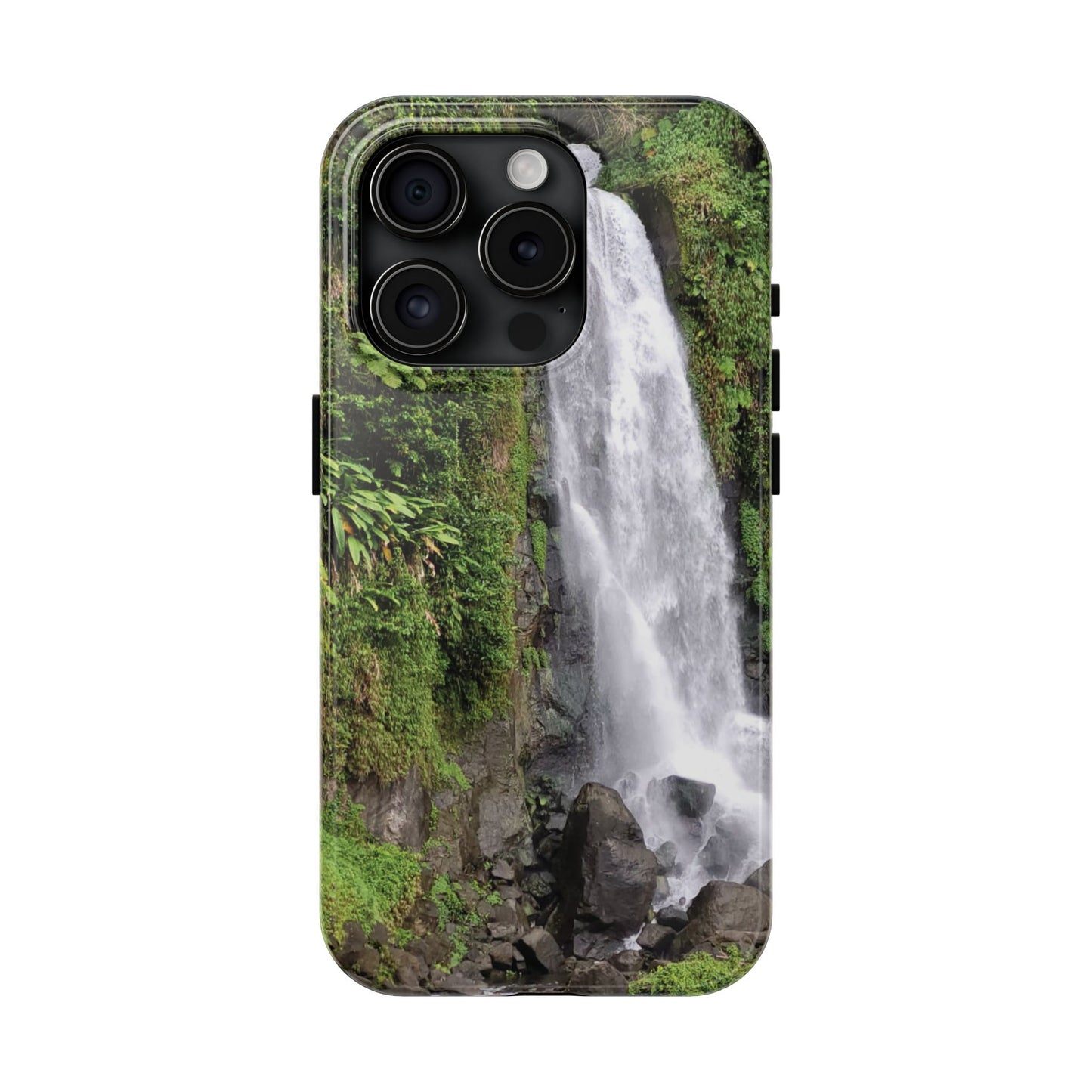 Nature Island Trafalgar Waterfall inspired Tough IPhone and Samsung phone Cases - Durable Protection for Outdoor Adventure