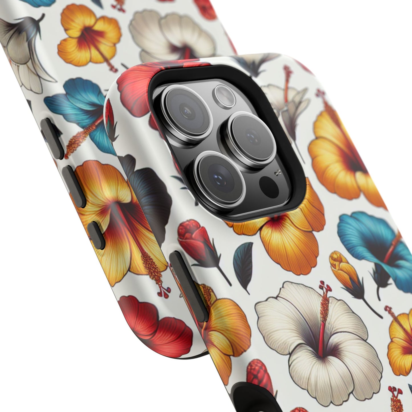 Hibiscus Bloom Impact-Resistant Phone Case – Bold Floral Protection