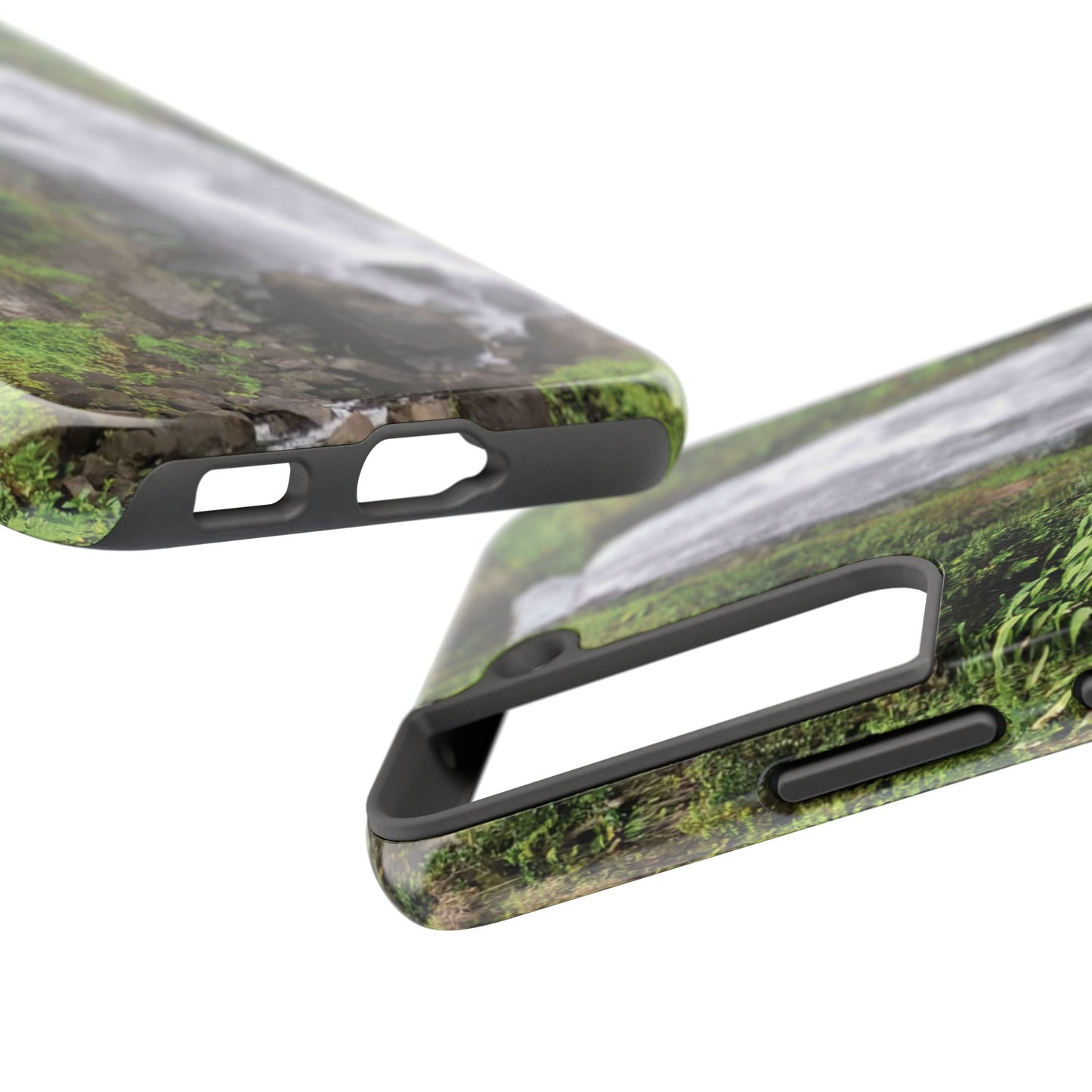 Nature Island Trafalgar Waterfall inspired Tough IPhone and Samsung phone Cases - Durable Protection for Outdoor Adventure