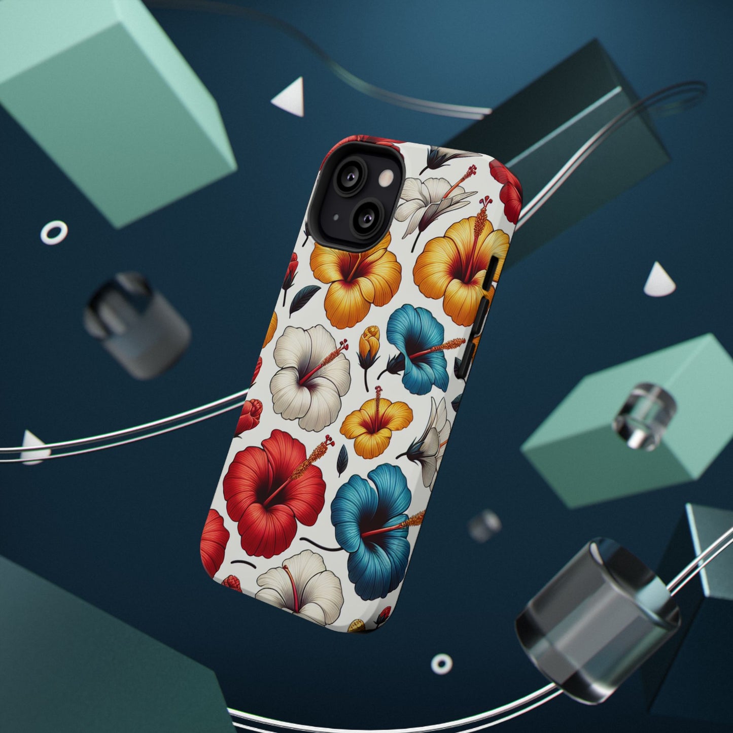 Hibiscus Bloom Impact-Resistant Phone Case – Bold Floral Protection