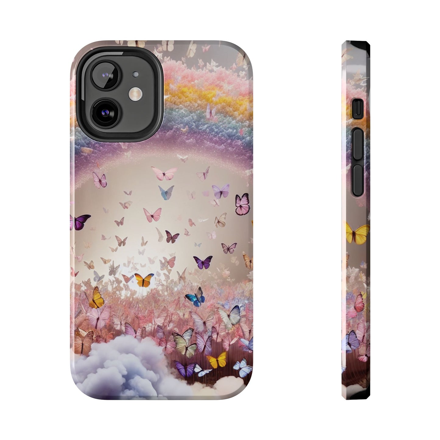 Spring Butterfly & Rainbow Phone Cover – Stylish, Strong & Gift-Ready