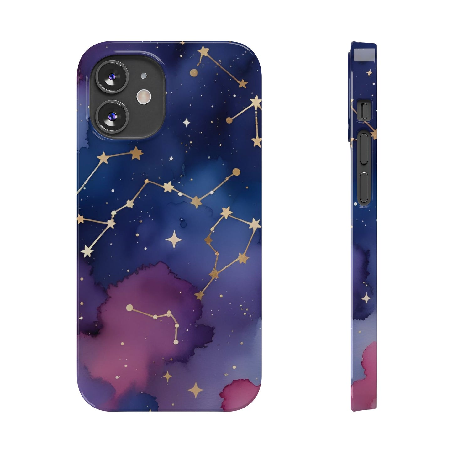 Galaxy Slim Phone Case - Cosmic Constellation Design for Stargazers and Astrology Lovers