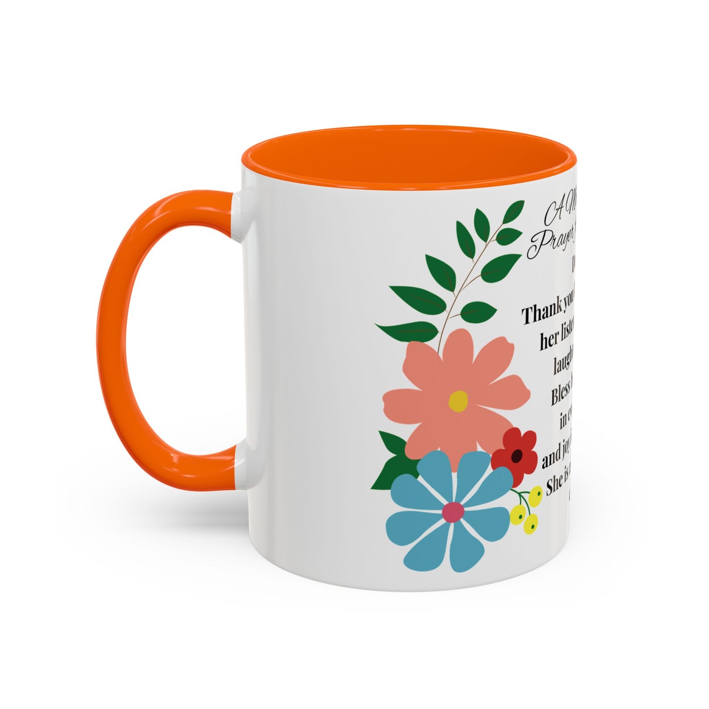 Aunt Prayer Coffee Mug - Floral Design - Mother's Day Gift - 11oz/15oz