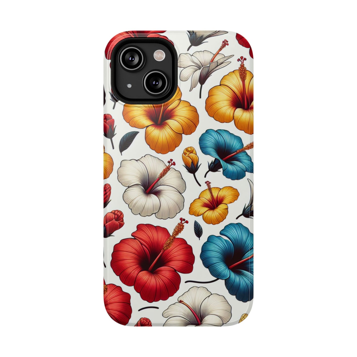 Hibiscus Bloom Impact-Resistant Phone Case – Bold Floral Protection