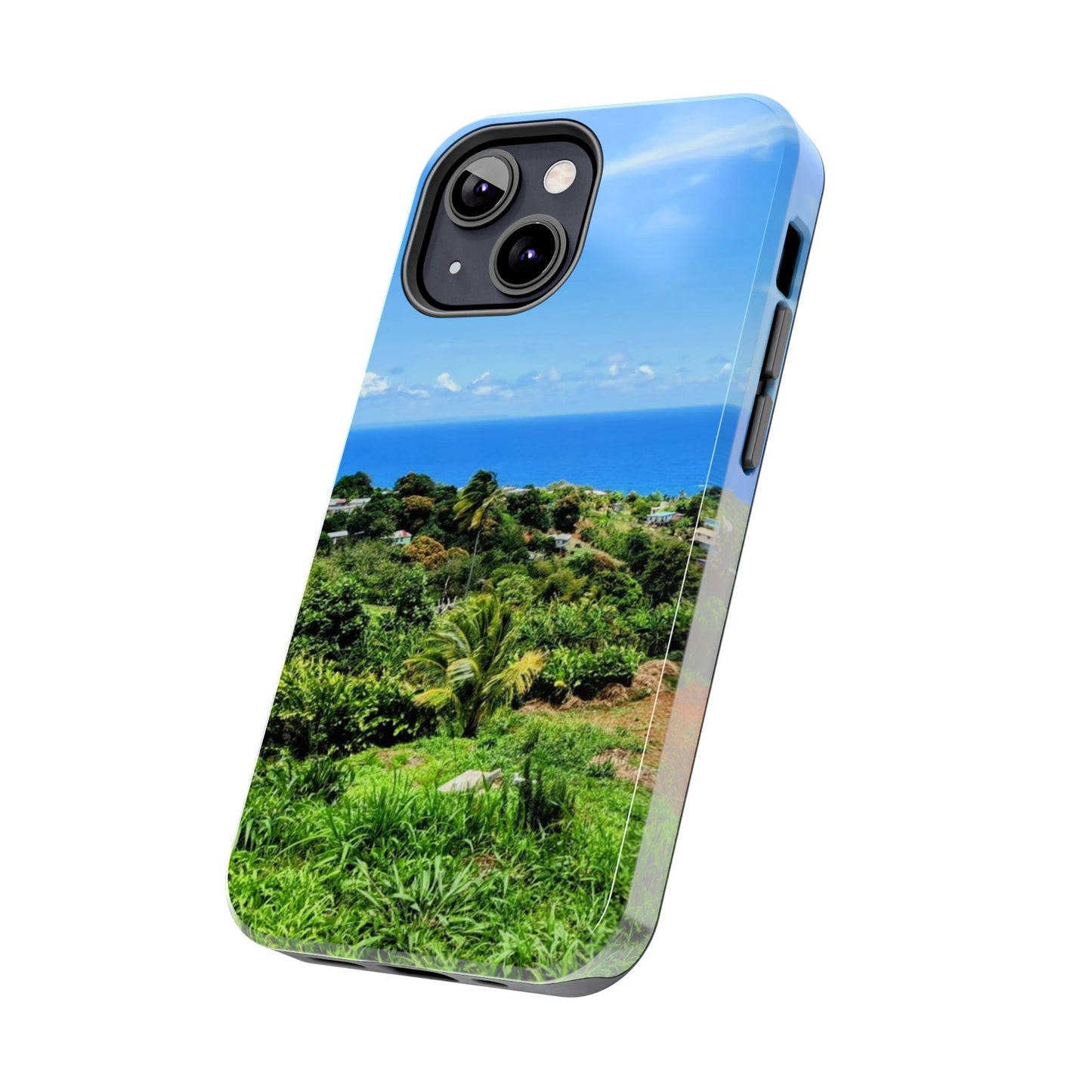 iPhone and Samsung phone Cases - Tropical Ocean View, Durable Cover for Beach Lovers