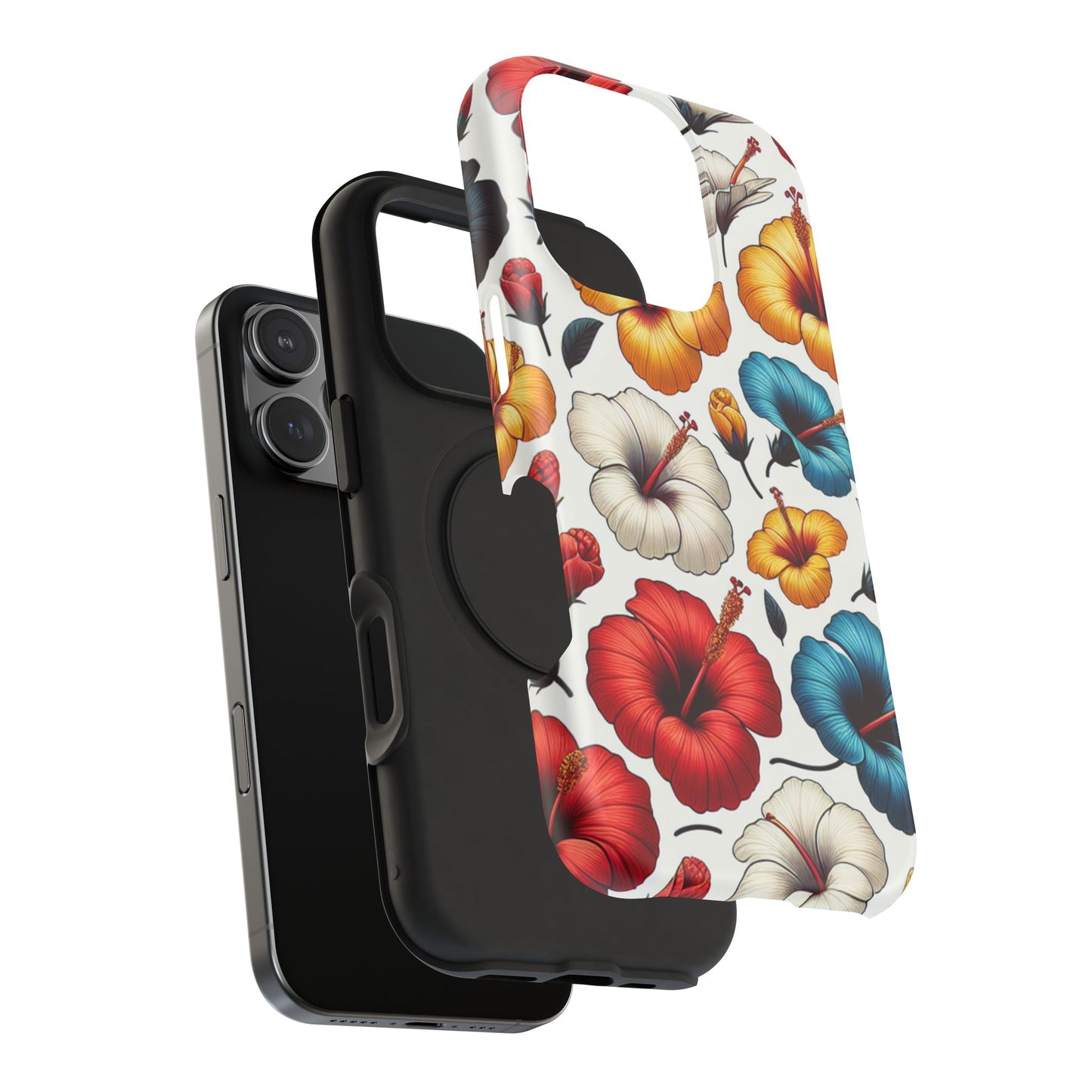 Hibiscus Bloom Impact-Resistant Phone Case – Bold Floral Protection