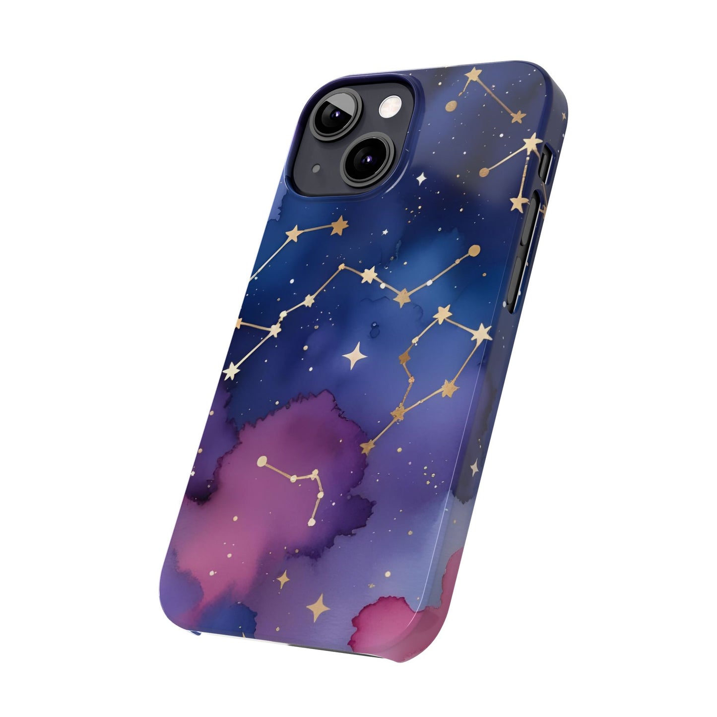 Galaxy Slim Phone Case - Cosmic Constellation Design for Stargazers and Astrology Lovers