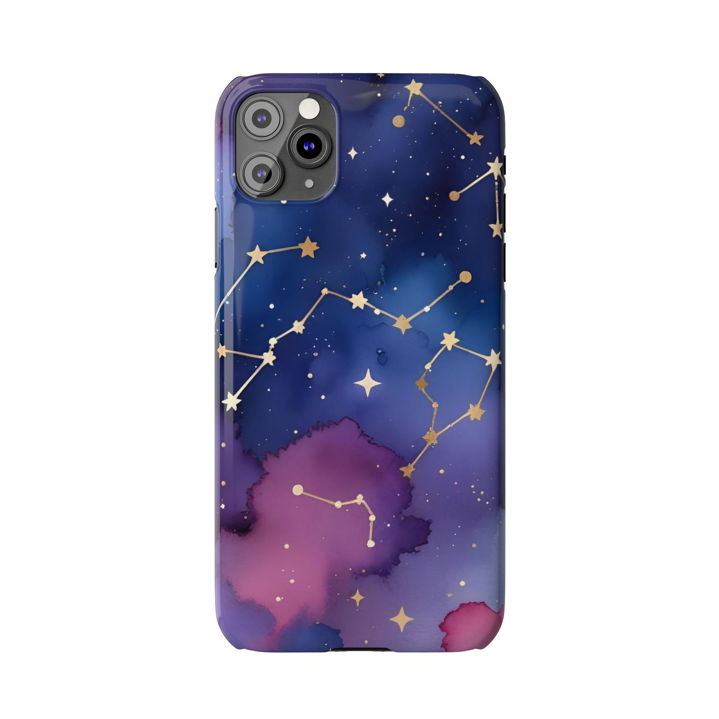 Galaxy Slim Phone Case - Cosmic Constellation Design for Stargazers and Astrology Lovers