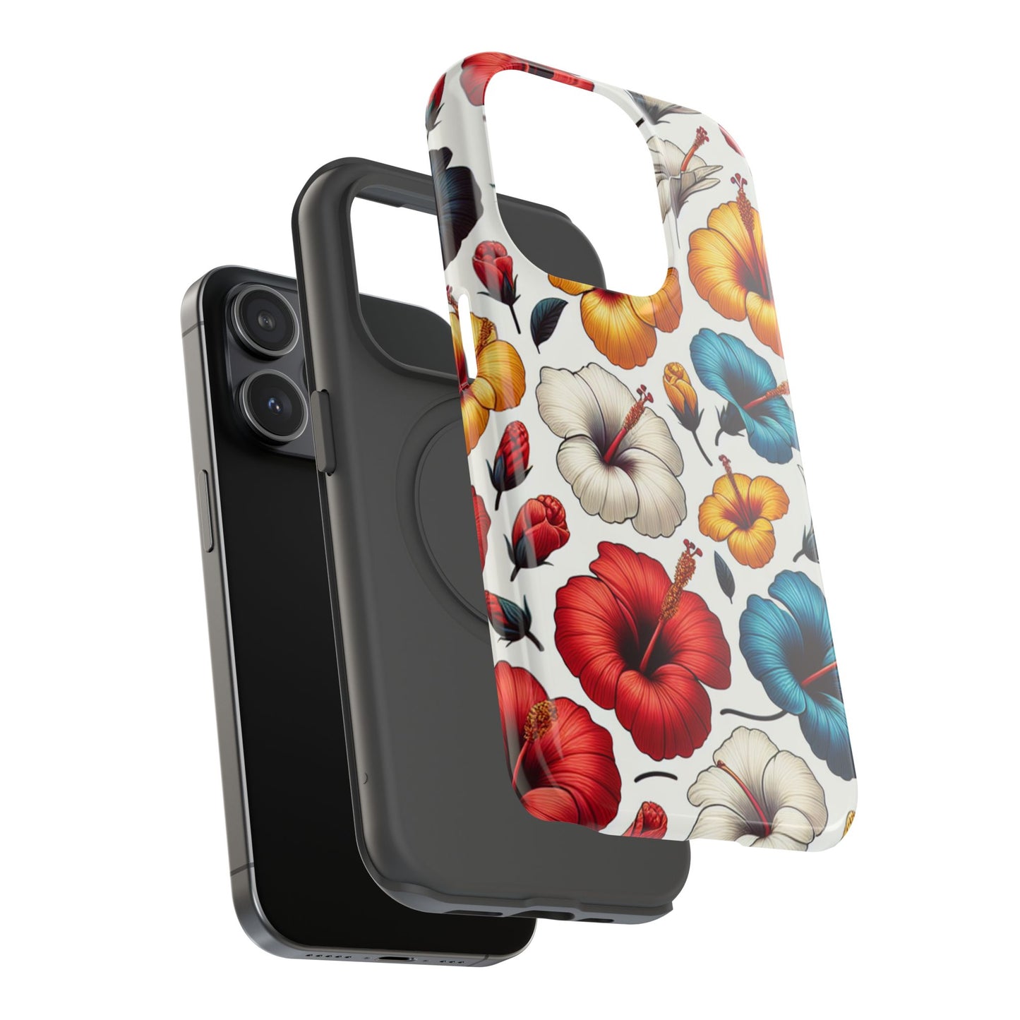 Hibiscus Bloom Impact-Resistant Phone Case – Bold Floral Protection