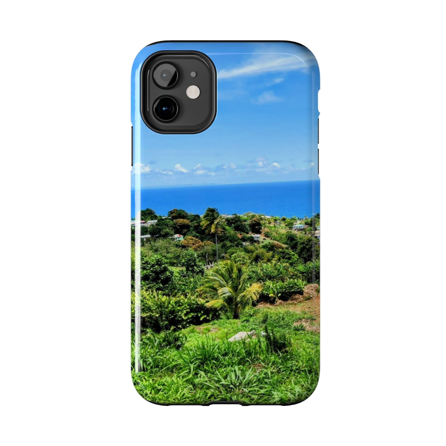 iPhone and Samsung phone Cases - Tropical Ocean View, Durable Cover for Beach Lovers