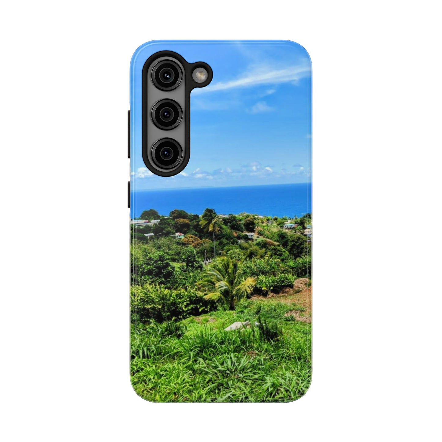 iPhone and Samsung phone Cases - Tropical Ocean View, Durable Cover for Beach Lovers