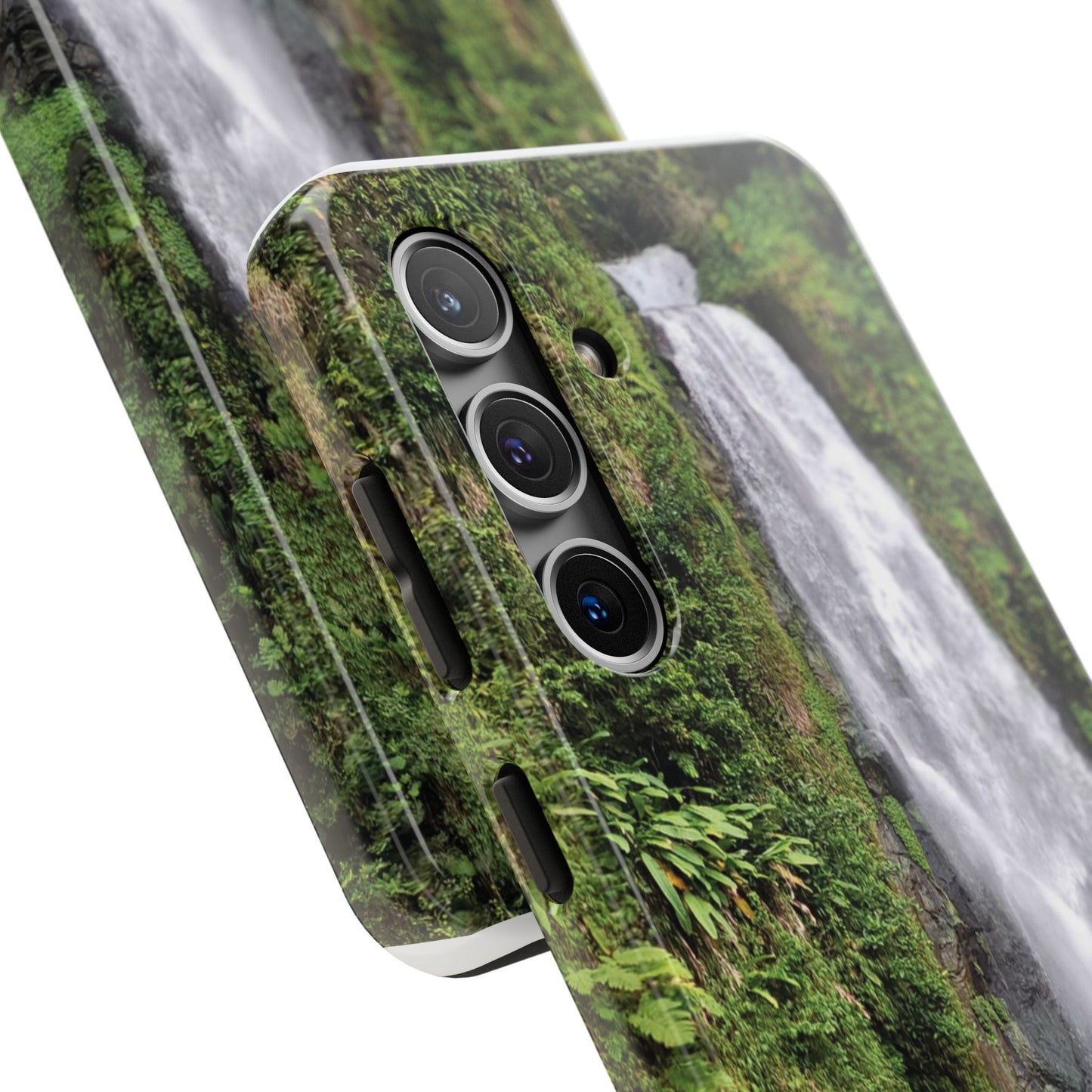 Nature Island Trafalgar Waterfall inspired Tough IPhone and Samsung phone Cases - Durable Protection for Outdoor Adventure