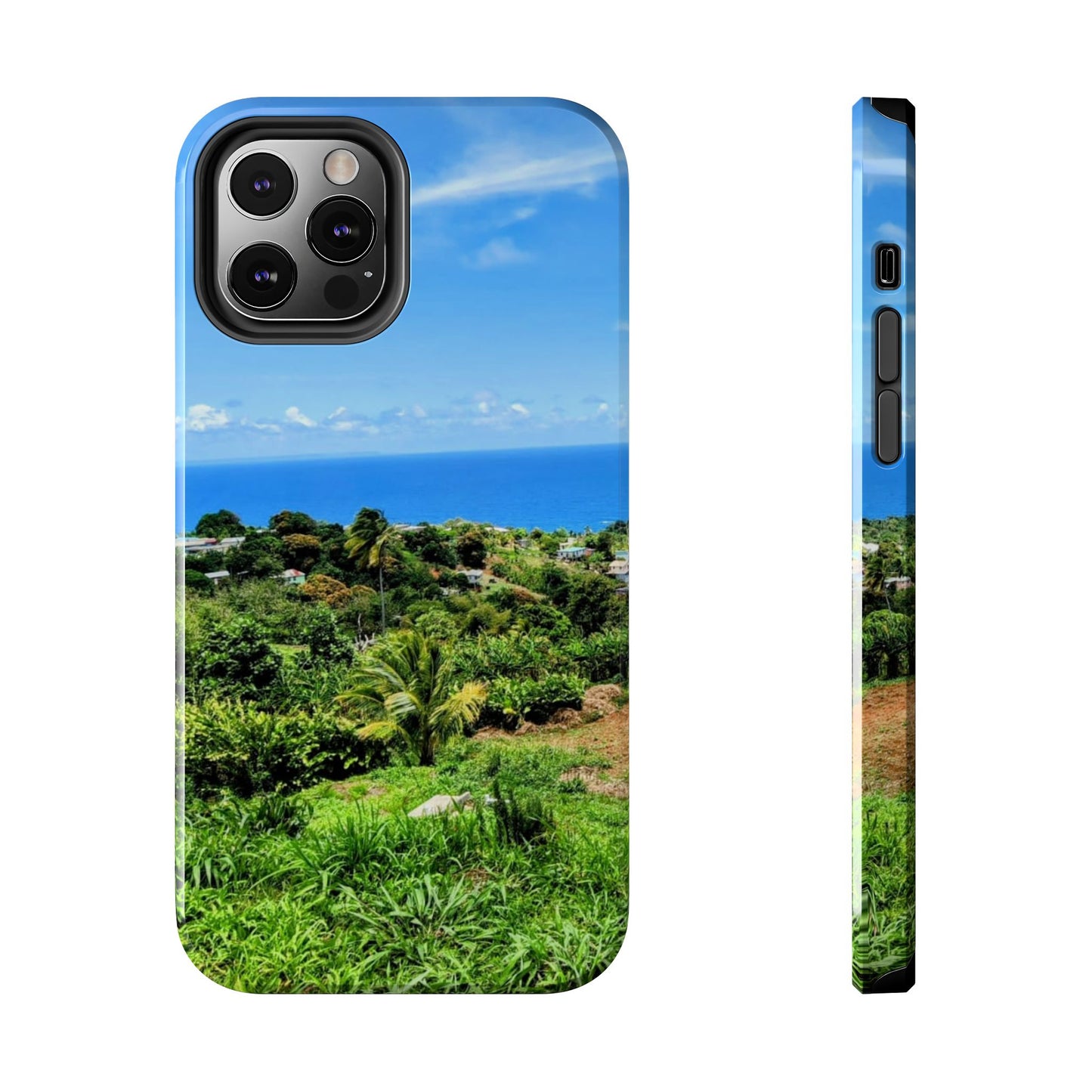 iPhone and Samsung phone Cases - Tropical Ocean View, Durable Cover for Beach Lovers