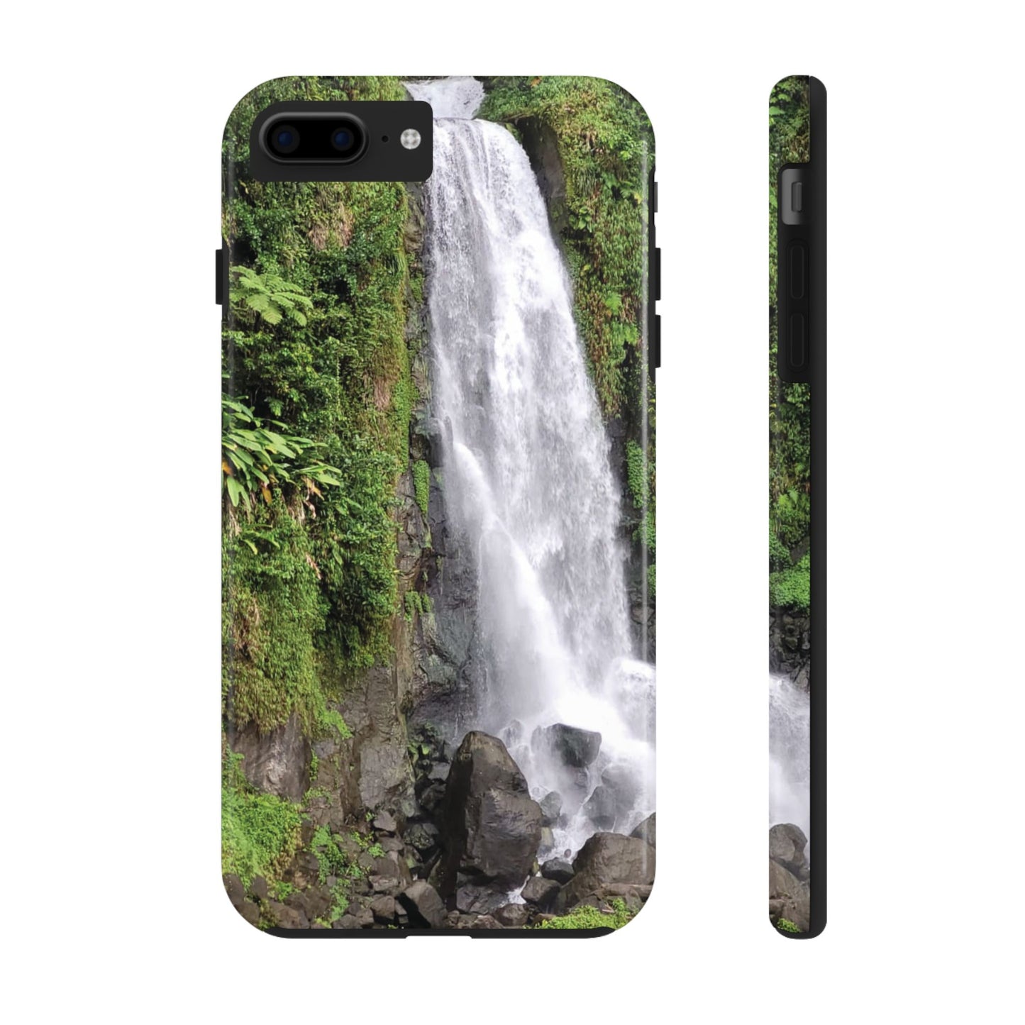 Nature Island Trafalgar Waterfall inspired Tough IPhone and Samsung phone Cases - Durable Protection for Outdoor Adventure