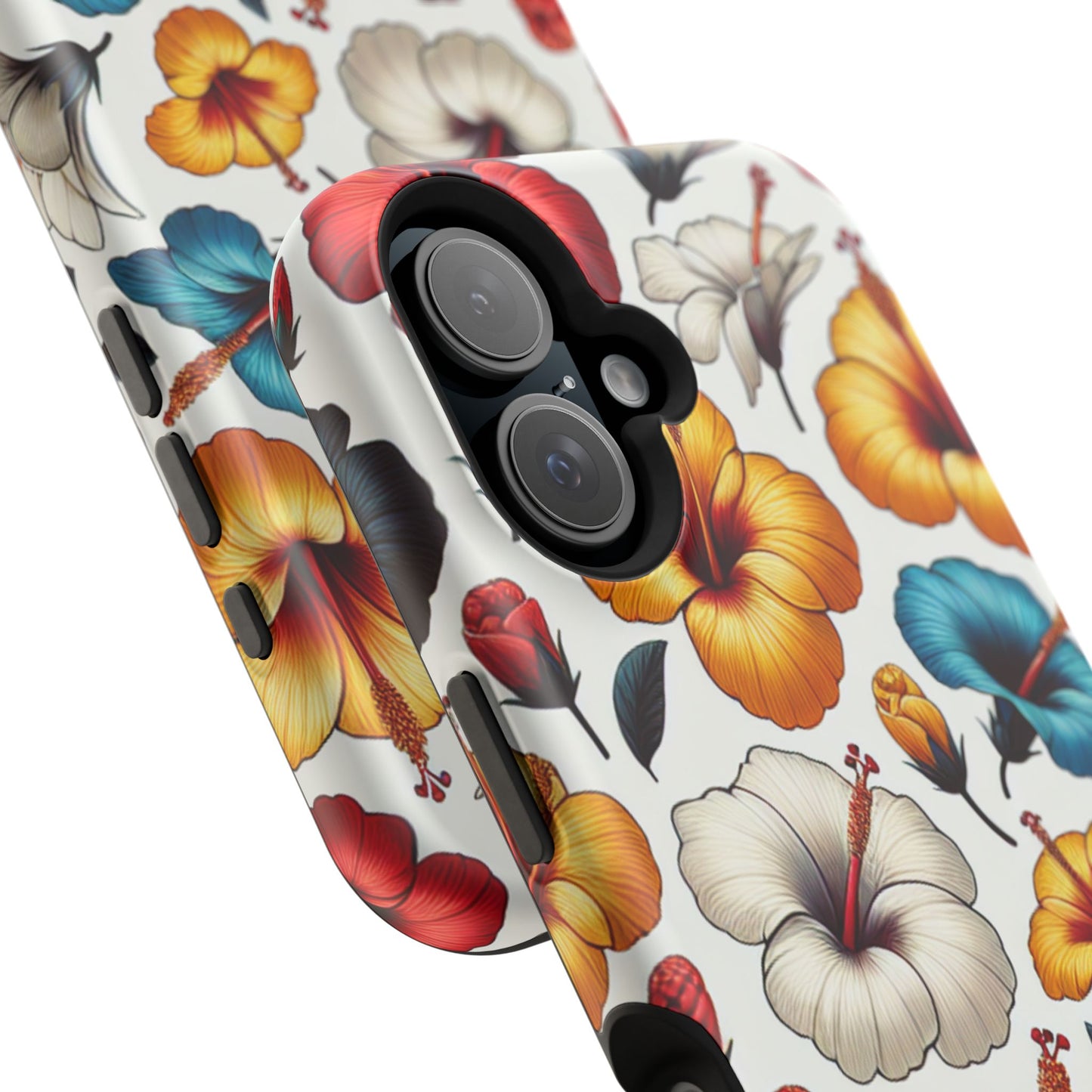 Hibiscus Bloom Impact-Resistant Phone Case – Bold Floral Protection