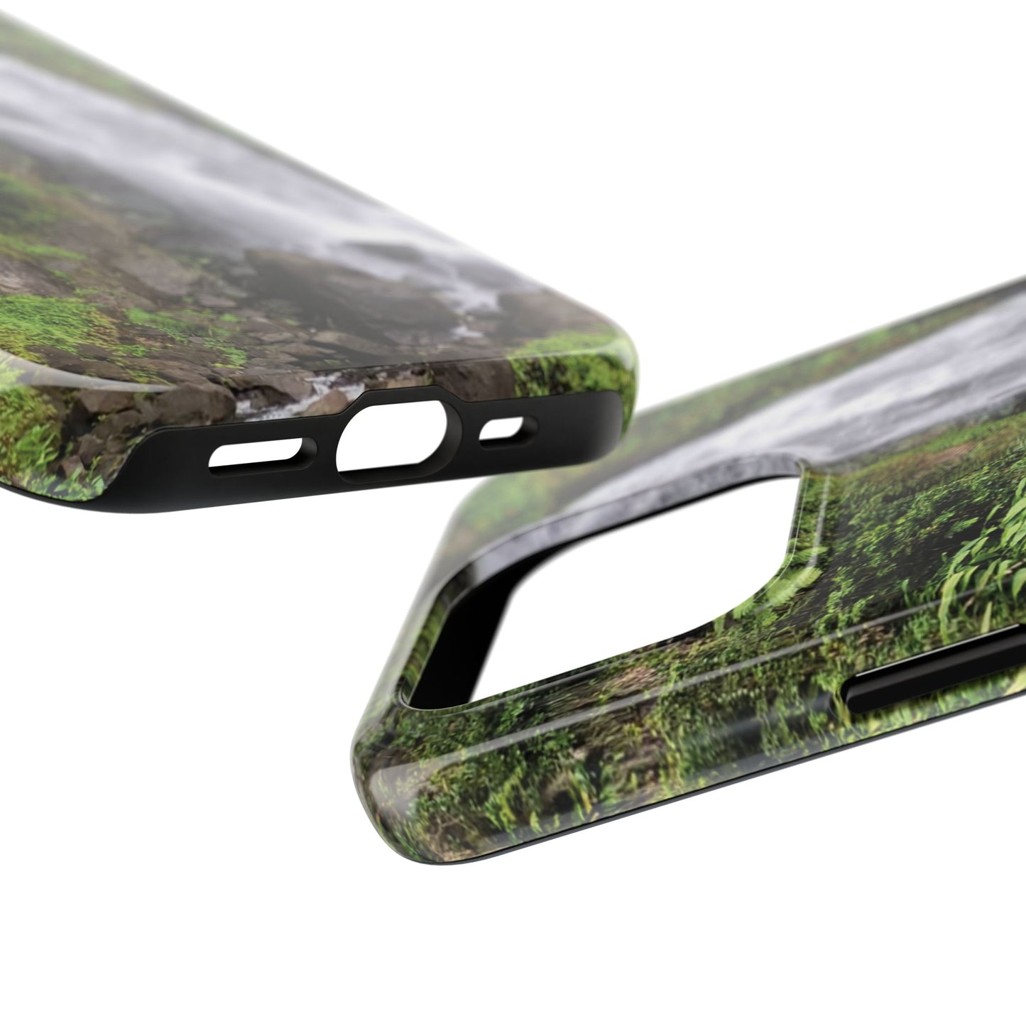 Nature Island Trafalgar Waterfall inspired Tough IPhone and Samsung phone Cases - Durable Protection for Outdoor Adventure