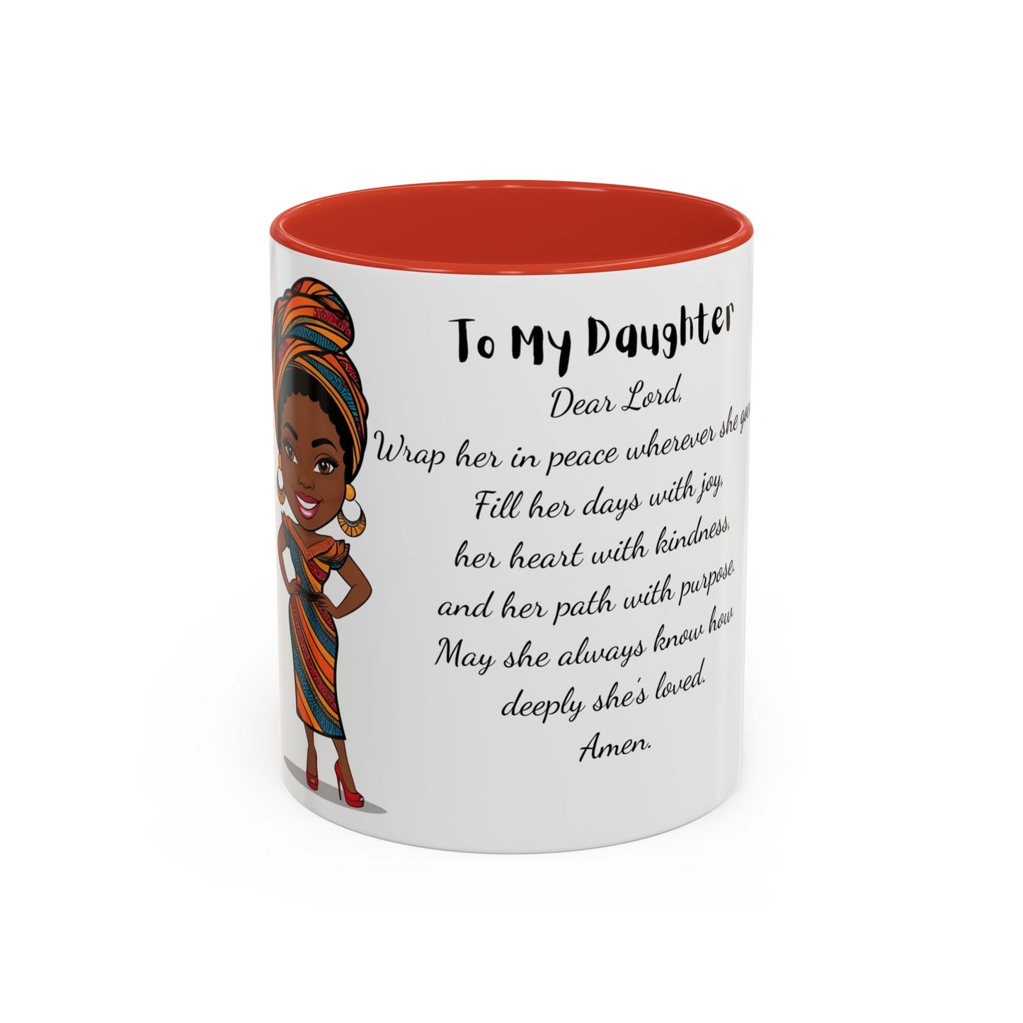My Daughter African/American/Caribbean Prayer Coffee Mug, Mother's Day, Birthday or any occasion - 11 & 15oz