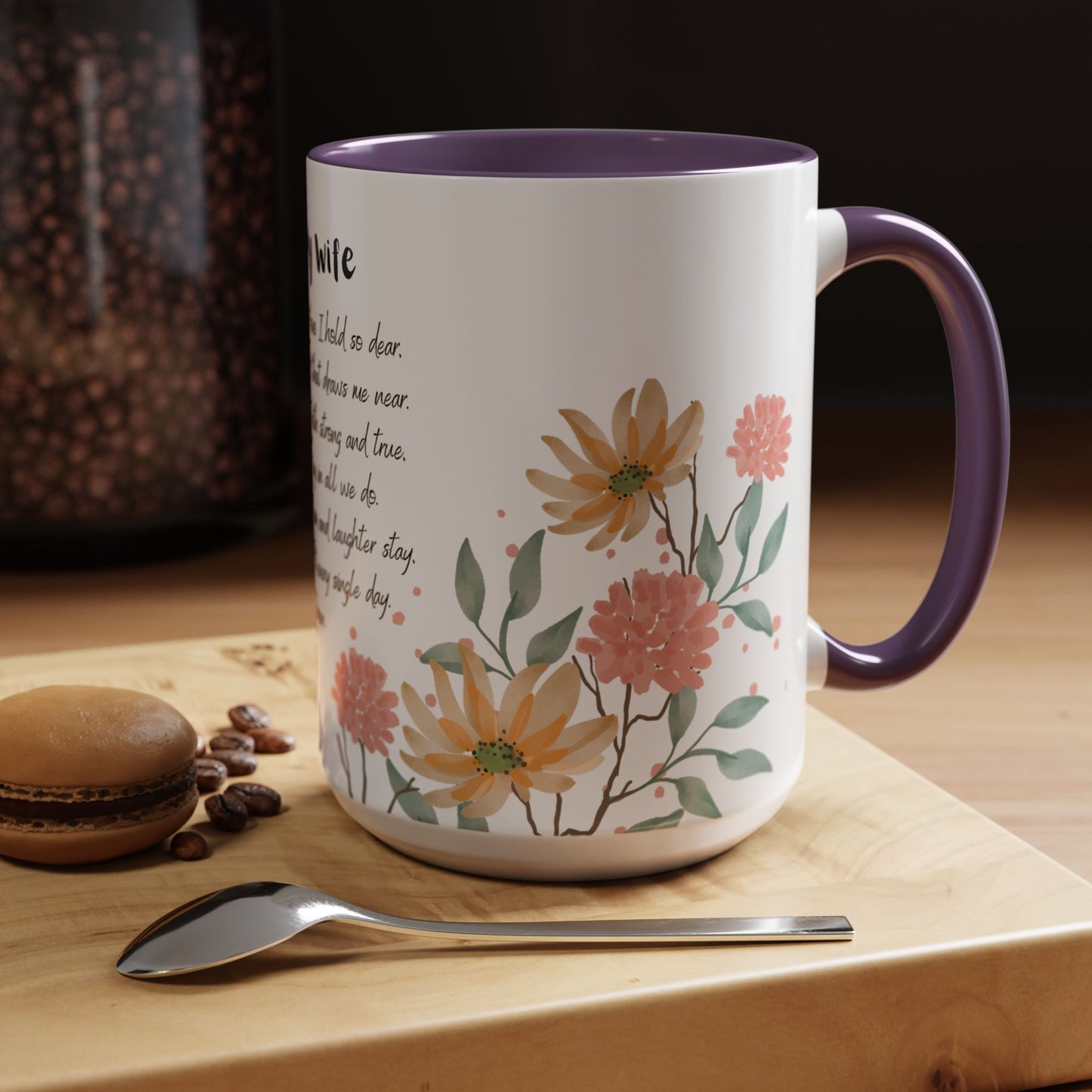 Wife - Love Prayer Coffee Mug, Mother's Day, birthdays, any occasion – 11 oz & 15 oz