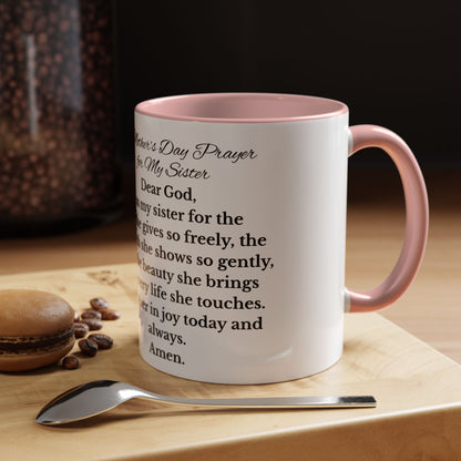 Sister Prayer African American Mother's Day Mug, gift