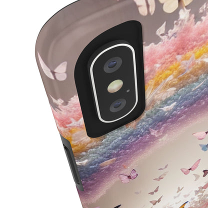 Spring Butterfly & Rainbow Phone Cover – Stylish, Strong & Gift-Ready