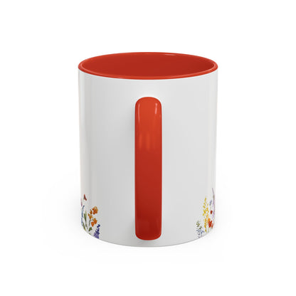 My Daughter Prayer Coffee Mug - Inspirational Prayer for My Daughter, Motivational Gift, Mother's Day, Floral Design