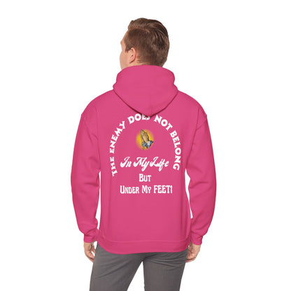 Praying Hands Hoodie - The Enemy Does Not Belong In My Life Sweatshirt