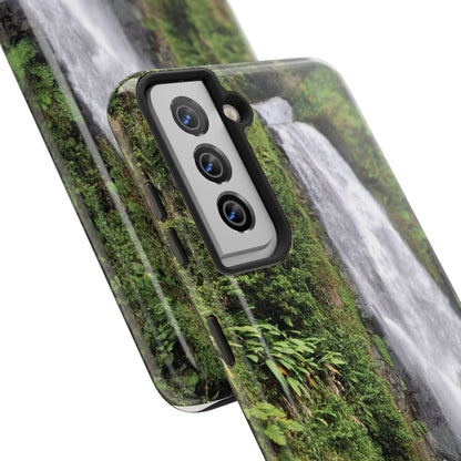 Nature Island Trafalgar Waterfall inspired Tough IPhone and Samsung phone Cases - Durable Protection for Outdoor Adventure