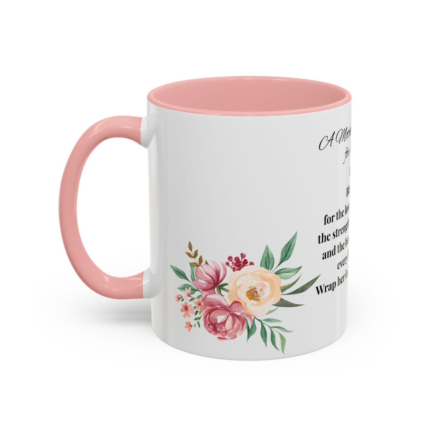 Sister Prayer Mother's Day Coffee Mug - Perfect Mother's Day Gift, Floral design