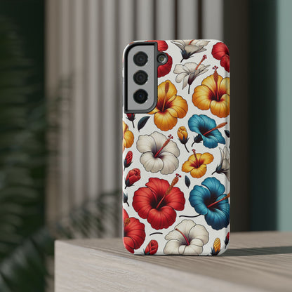Hibiscus Bloom Impact-Resistant Phone Case – Bold Floral Protection