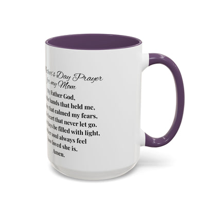 Mom Mother's Day Prayer Mug- African/American/Caribbean Mother's Day Prayer Coffee Mug, Inspirational